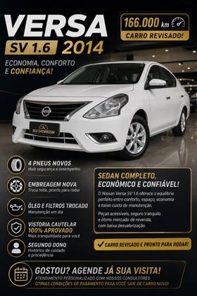 NISSAN VERSA 1.6 16V FLEX SV 4P MANUAL